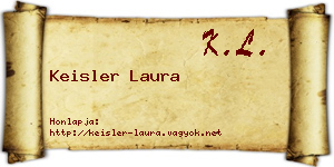 Keisler Laura névjegykártya